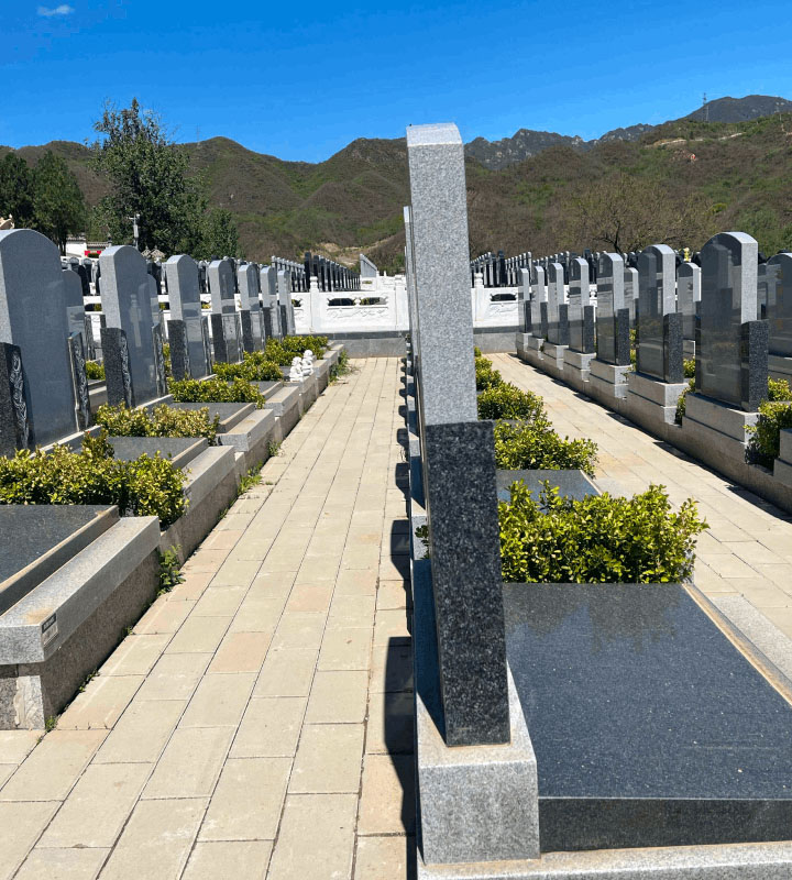 北京昌平凤凰山陵园艺术立碑墓型4号