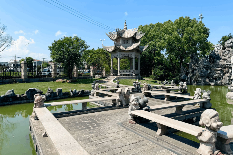 上海市嘉定区华亭息园园区湖景图