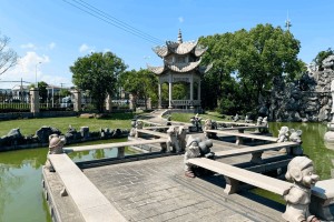 上海市嘉定区华亭息园园区湖景图