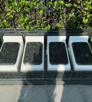 上海市嘉定区清竹园传统卧碑墓型5号花坛葬