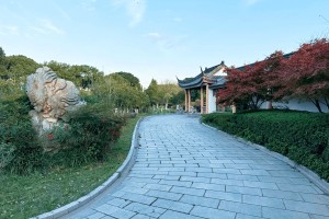 上海市金山区松隐山庄园区环境图