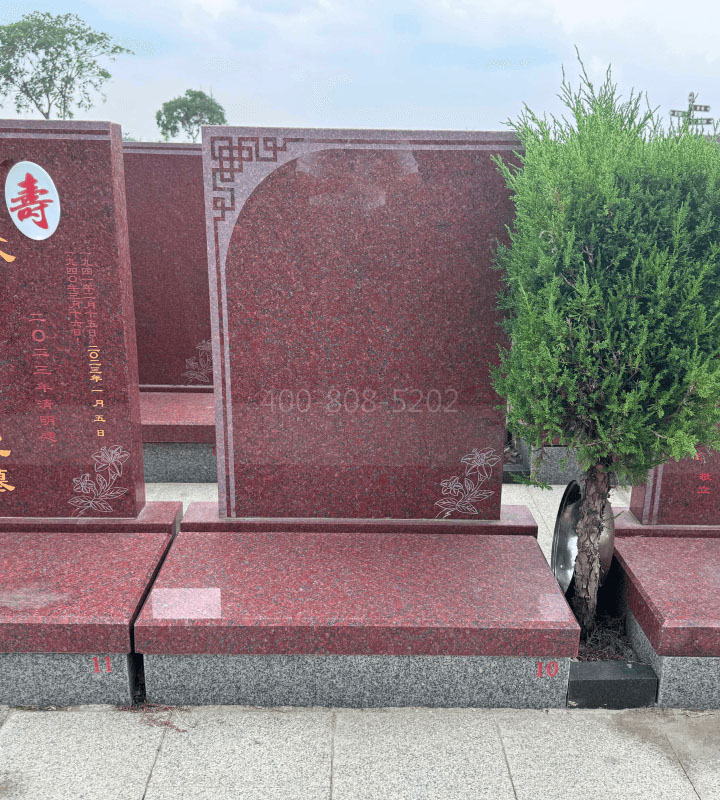 上海市松江区华夏公墓传统立碑墓型6号树葬