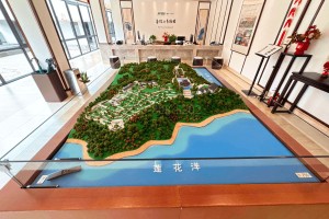 舟山市普陀山易德园全景模型图