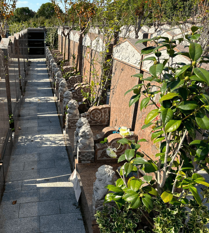 上海市金山区枫泾公墓传统立碑墓型1号