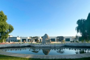 天津市武清区永安公墓园区湖景图
