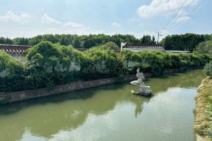 上海市青浦区淀山湖归园园区湖景图