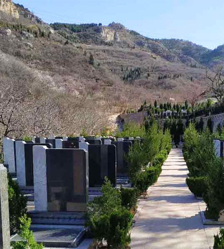 济南市历城区锦云川公墓传统立碑墓型1号