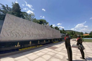 济南市长清区福寿园公墓老战士纪念广场