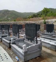 济南市长清区慈航园公墓传统立碑墓型2号