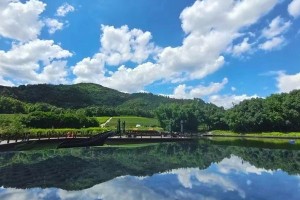 杭州市临平区杭州第三公墓园区湖景图
