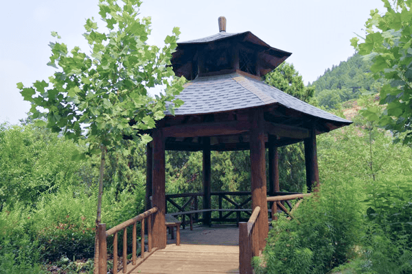 济南市历城区福舜园公墓园区景观图